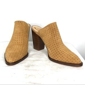 NWOT SAM EDELMAN Tan suede mules | Sz 7